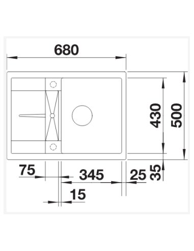 Plautuvė BLANCO METRA 45 S Compact...