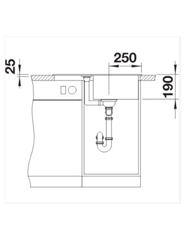 Plautuvė BLANCO METRA 45 S Compact...