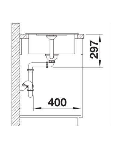 Plautuvė BLANCO METRA 45 S Compact...