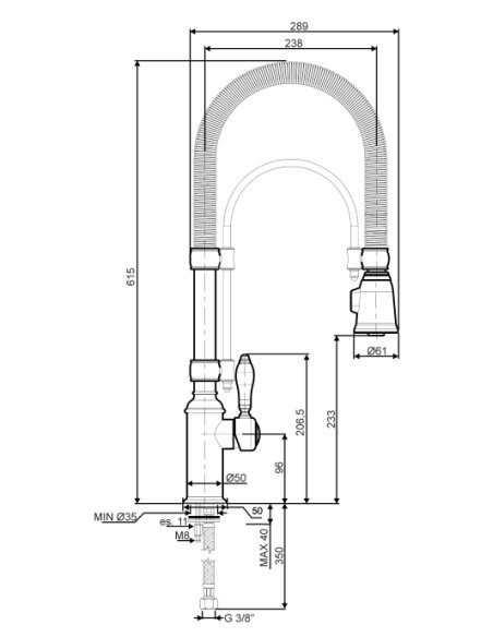 Vandens maišytuvas  Smeg MIDR7O-2
