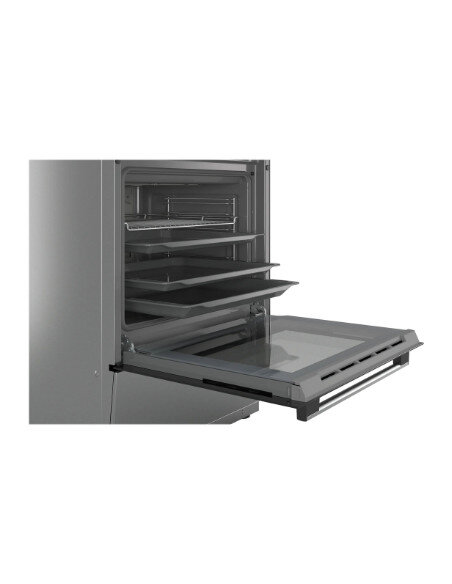 Bosch | Cooker | HKR39A250U | Hob type Vitroceramic | Oven type Electric | Stainless steel | Width 60 cm | Electronic ignition |