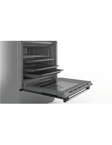 Bosch | Cooker | HKR39A250U | Hob type Vitroceramic | Oven type Electric | Stainless steel | Width 60 cm | Electronic ignition |