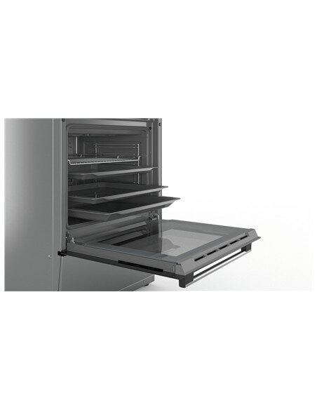 Bosch | Cooker | HKR39A250U | Hob type Vitroceramic | Oven type Electric | Stainless steel | Width 60 cm | Electronic ignition |