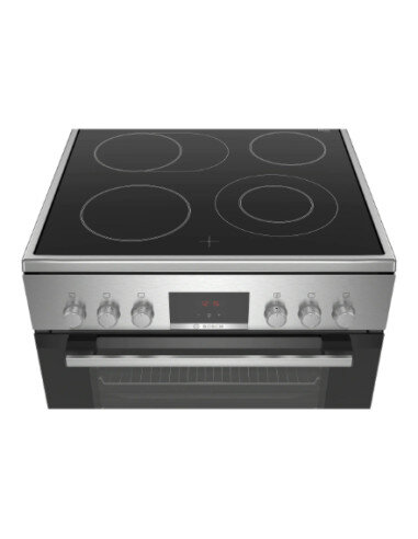 Bosch | Cooker | HKR39A250U | Hob type Vitroceramic | Oven type Electric | Stainless steel | Width 60 cm | Electronic ignition |