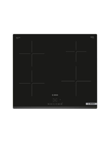 Bosch | Hob | PUE63KBB6E | Induction | Number of burners/cooking zones 4 | Touch | Timer | Black