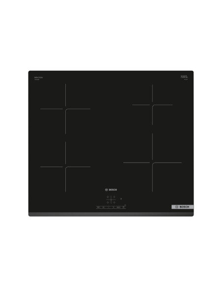 Bosch | Hob | PUE63KBB6E | Induction | Number of burners/cooking zones 4 | Touch | Timer | Black