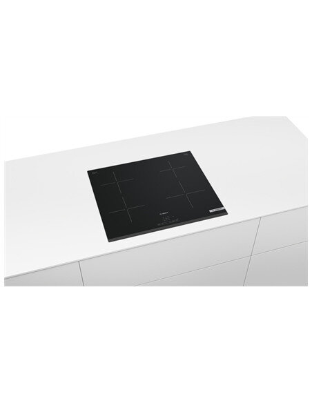 Bosch | Hob | PUE63KBB6E | Induction | Number of burners/cooking zones 4 | Touch | Timer | Black