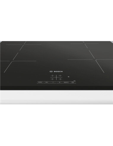 Bosch | Hob | PUE63KBB6E | Induction | Number of burners/cooking zones 4 | Touch | Timer | Black