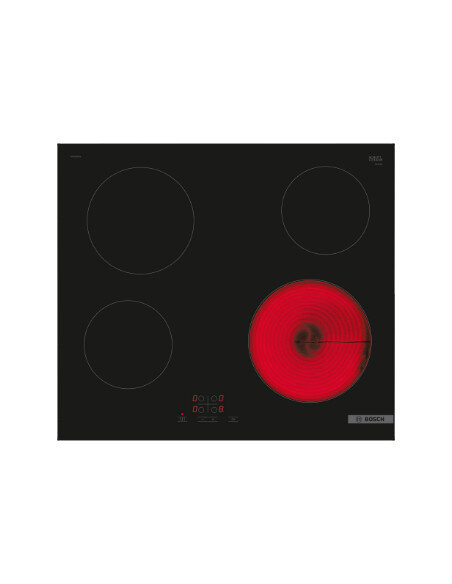 Bosch | Hob | PKE611BA2E Series 4 | Vitroceramic | Number of burners/cooking zones 4 | Touch | Black