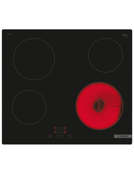 Bosch | Hob | PKE611BA2E Series 4 | Vitroceramic | Number of burners/cooking zones 4 | Touch | Black