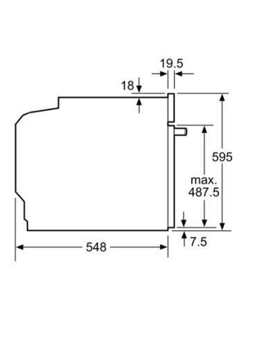 Bosch | Oven | HBG7721W1S | 71 L | Electric | Pyrolysis | Touch control | Height 59.5 cm | Width 59.4 cm | White