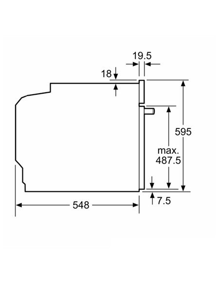 Bosch | Oven | HBG7721W1S | 71 L | Electric | Pyrolysis | Touch control | Height 59.5 cm | Width 59.4 cm | White