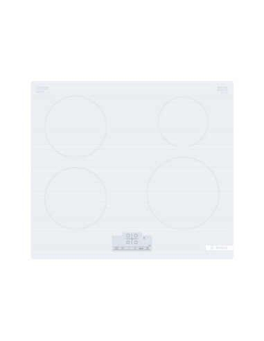 Bosch | Hob | PUE612BB1J | Induction | Number of burners/cooking zones 4 | Touch | Timer | White