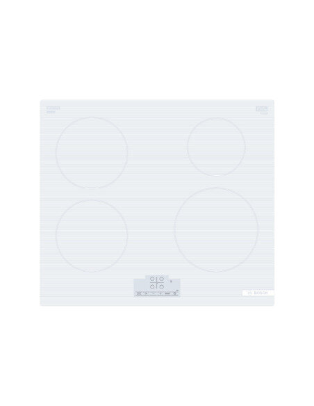 Bosch | Hob | PUE612BB1J | Induction | Number of burners/cooking zones 4 | Touch | Timer | White