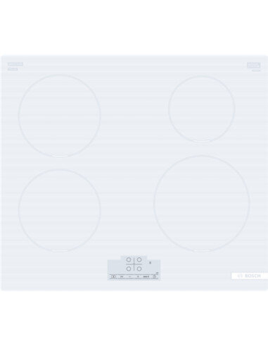 Bosch | Hob | PUE612BB1J | Induction | Number of burners/cooking zones 4 | Touch | Timer | White