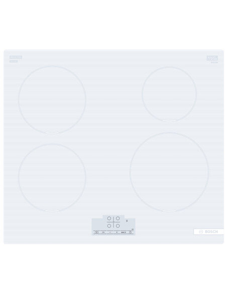 Bosch | Hob | PUE612BB1J | Induction | Number of burners/cooking zones 4 | Touch | Timer | White