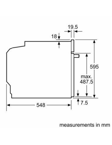 Bosch | Oven | HBG7721B1 | 71 L | Electric | Pyrolysis | Touch | Height 59.5 cm | Width 59.4 cm | Black
