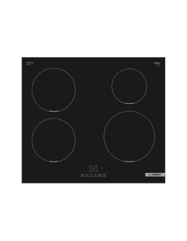 Bosch Hob | PIE611BB5E | Induction | Number of burners/cooking zones 4 | Touch | Timer | Black | Display