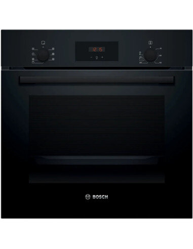 Bosch Oven | HBF133BA1 | 66 L | Electric | EcoClean | Knobs | Height 59.5 cm | Width 59.4 cm | Black