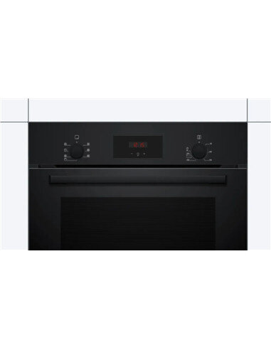 Bosch Oven | HBF133BA1 | 66 L | Electric | EcoClean | Knobs | Height 59.5 cm | Width 59.4 cm | Black