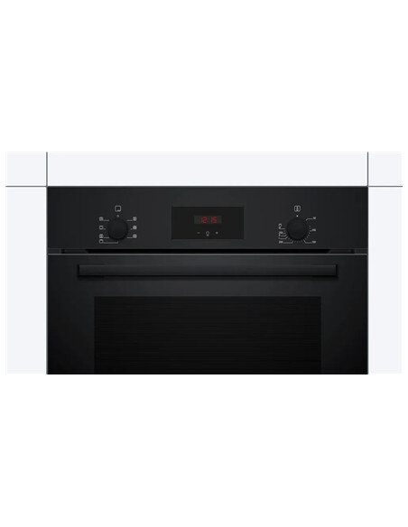 Bosch Oven | HBF133BA1 | 66 L | Electric | EcoClean | Knobs | Height 59.5 cm | Width 59.4 cm | Black