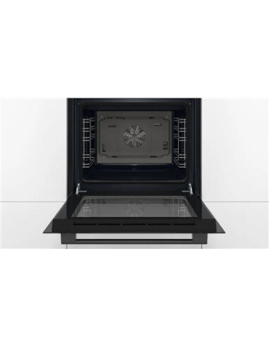Bosch Oven | HBF133BA1 | 66 L | Electric | EcoClean | Knobs | Height 59.5 cm | Width 59.4 cm | Black