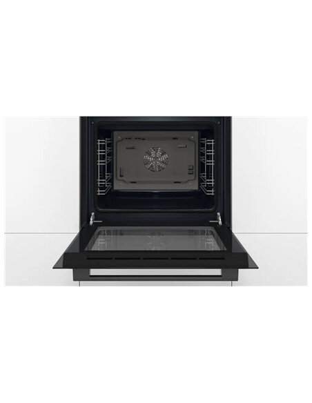 Bosch Oven | HBF133BA1 | 66 L | Electric | EcoClean | Knobs | Height 59.5 cm | Width 59.4 cm | Black