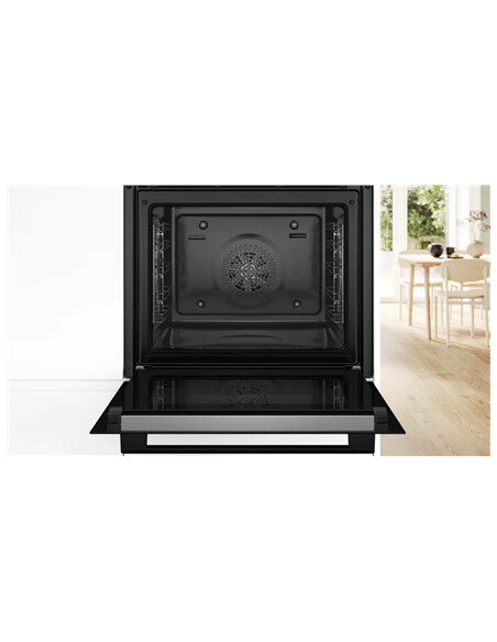Bosch Oven | HRG578BB7 | 71 L | Electric | Pyrolysis | Knobs | Steam function | Height 59.5 cm | Width 59.4 cm | Black