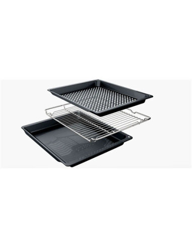 Bosch Oven | HRG578BB7 | 71 L | Electric | Pyrolysis | Knobs | Steam function | Height 59.5 cm | Width 59.4 cm | Black