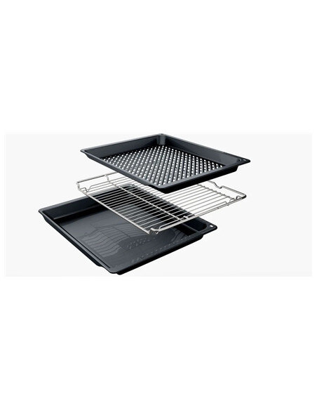 Bosch Oven | HRG578BB7 | 71 L | Electric | Pyrolysis | Knobs | Steam function | Height 59.5 cm | Width 59.4 cm | Black