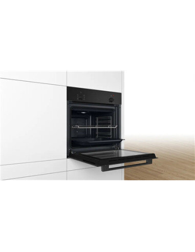 Bosch Oven | HBF010BA1 | 66 L | Electric | Manual | Knobs | Height 59.5 cm | Width 59.4 cm | Black