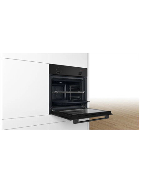 Bosch Oven | HBF010BA1 | 66 L | Electric | Manual | Knobs | Height 59.5 cm | Width 59.4 cm | Black