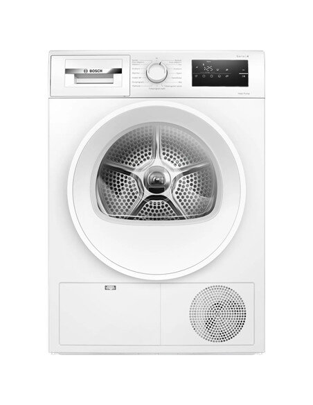 Bosch Dryer machine with heat pump | WTH85V0MSN | Energy efficiency class E | Front loading | 8 kg | LED | Depth 61 cm | White
