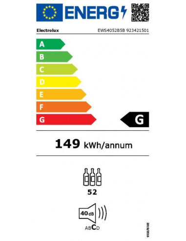Įmontuojamas vyno šaldytuvas Electrolux EWS4052B5B