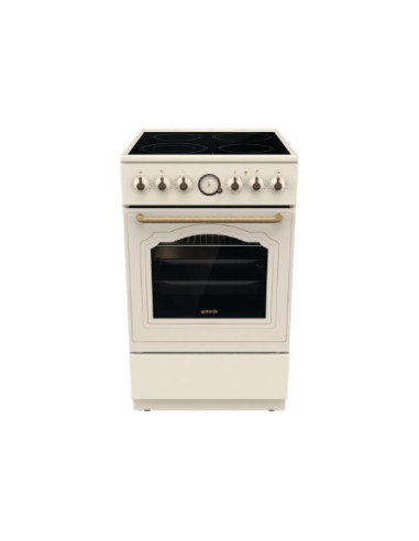 Gorenje | Cooker | GECS5B70CLI | Hob type Vitroceramic | Oven type Electric | Beige | Width 50 cm | Depth 59.4 cm | 70 L