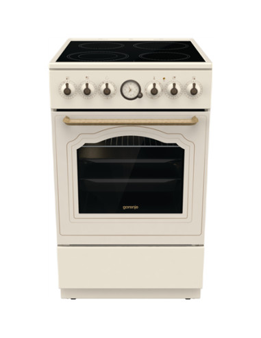 Gorenje | Cooker | GECS5B70CLI | Hob type Vitroceramic | Oven type Electric | Beige | Width 50 cm | Depth 59.4 cm | 70 L
