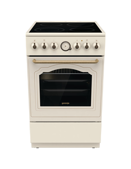 Gorenje | Cooker | GECS5B70CLI | Hob type Vitroceramic | Oven type Electric | Beige | Width 50 cm | Depth 59.4 cm | 70 L