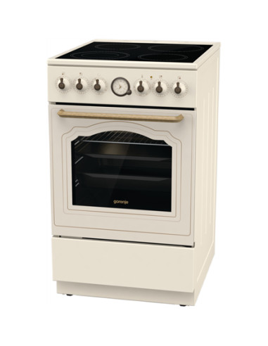 Gorenje | Cooker | GECS5B70CLI | Hob type Vitroceramic | Oven type Electric | Beige | Width 50 cm | Depth 59.4 cm | 70 L