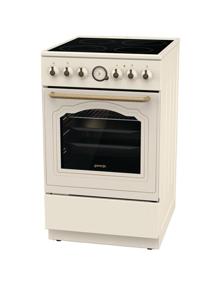 Gorenje | Cooker | GECS5B70CLI | Hob type Vitroceramic | Oven type Electric | Beige | Width 50 cm | Depth 59.4 cm | 70 L