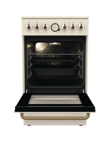 Gorenje | Cooker | GECS5B70CLI | Hob type Vitroceramic | Oven type Electric | Beige | Width 50 cm | Depth 59.4 cm | 70 L