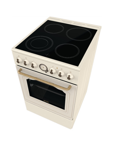 Gorenje | Cooker | GECS5B70CLI | Hob type Vitroceramic | Oven type Electric | Beige | Width 50 cm | Depth 59.4 cm | 70 L