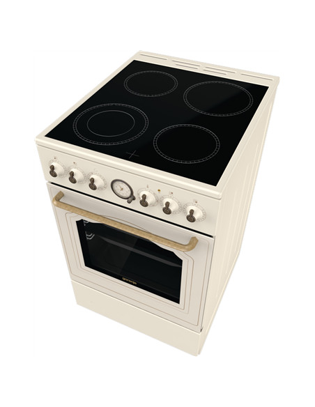 Gorenje | Cooker | GECS5B70CLI | Hob type Vitroceramic | Oven type Electric | Beige | Width 50 cm | Depth 59.4 cm | 70 L