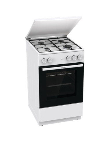 Gorenje Cooker | GG5A14WJ | Hob type Gas | Oven type Gas | White | Width 50 cm | Depth 59.4 cm | 70 L