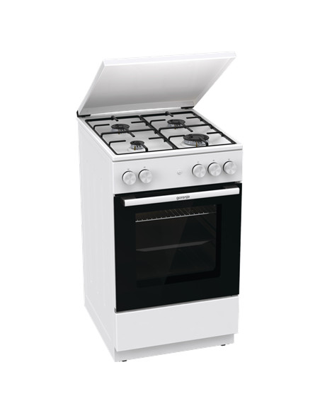 Gorenje Cooker | GG5A14WJ | Hob type Gas | Oven type Gas | White | Width 50 cm | Depth 59.4 cm | 70 L