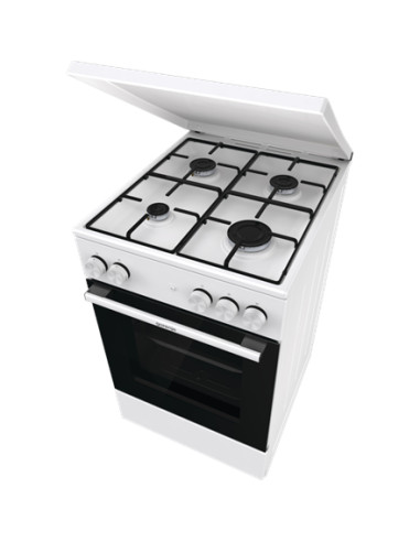 Gorenje Cooker | GG5A14WJ | Hob type Gas | Oven type Gas | White | Width 50 cm | Depth 59.4 cm | 70 L