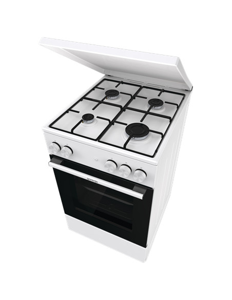 Gorenje Cooker | GG5A14WJ | Hob type Gas | Oven type Gas | White | Width 50 cm | Depth 59.4 cm | 70 L