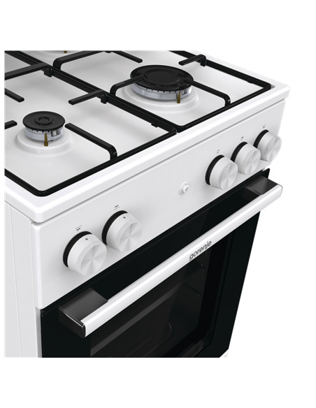 Gorenje Cooker | GG5A14WJ | Hob type Gas | Oven type Gas | White | Width 50 cm | Depth 59.4 cm | 70 L
