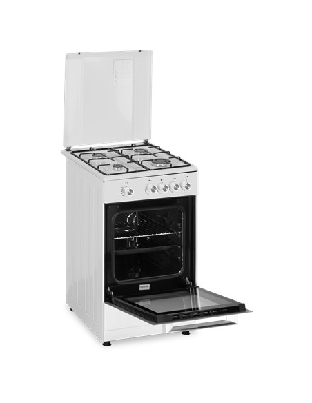 Simfer | Cooker | 4401SGRBB | Hob type Gas | Oven type Gas | White | Width 50 cm | Depth 55 cm | 49 L