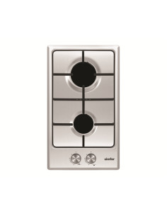 Simfer | Hob | H3.200.VGRIM | Gas | Number of burners/cooking zones 2 | Rotary knobs | Stainless steel