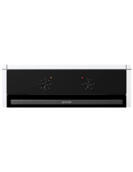 Gorenje Oven | BO6615E01B | 60 L | Electric | EnamelClean | Push pull buttons | Height 59.5 cm | Width 59.5 cm | Black